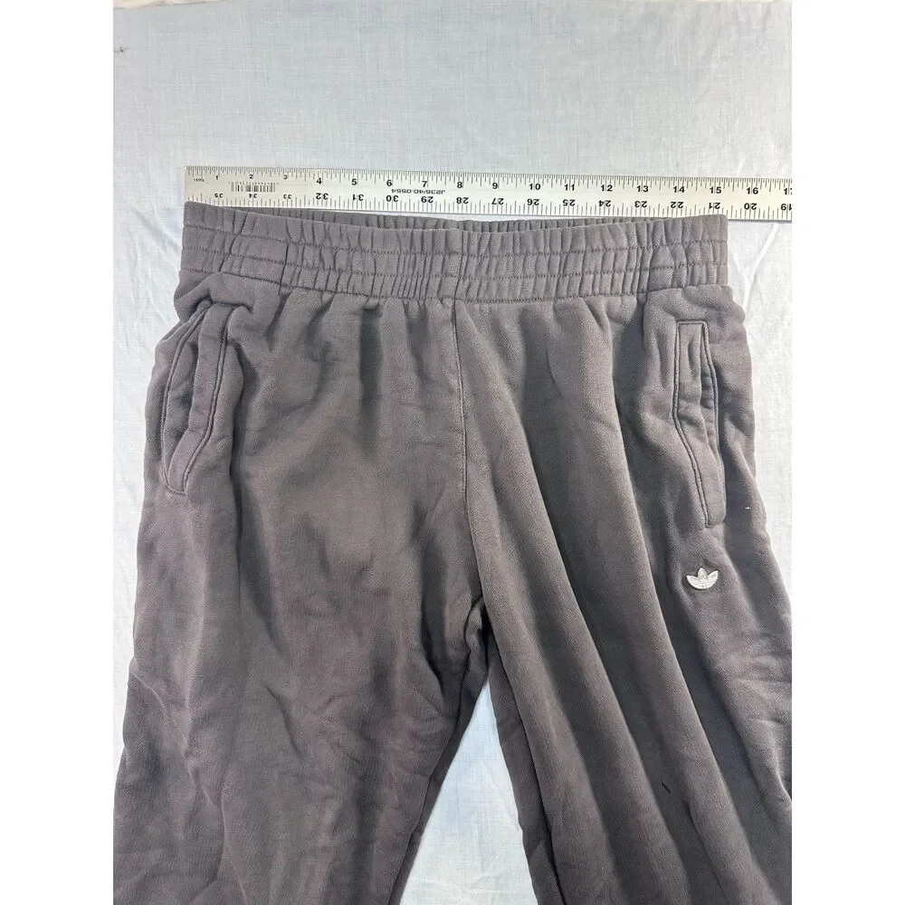 adidas Originals Men's Big Trefoil Logo Fleece Jogger Sweatpants Charcoal Gray M